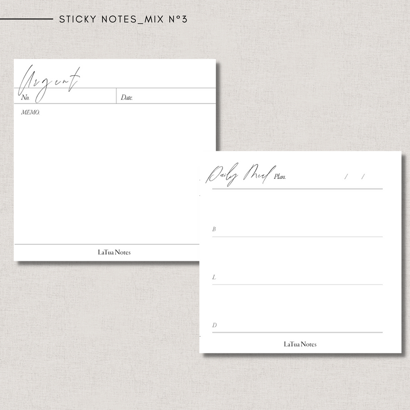 Sticky Notes - MIX N°3 – LaTua Notes