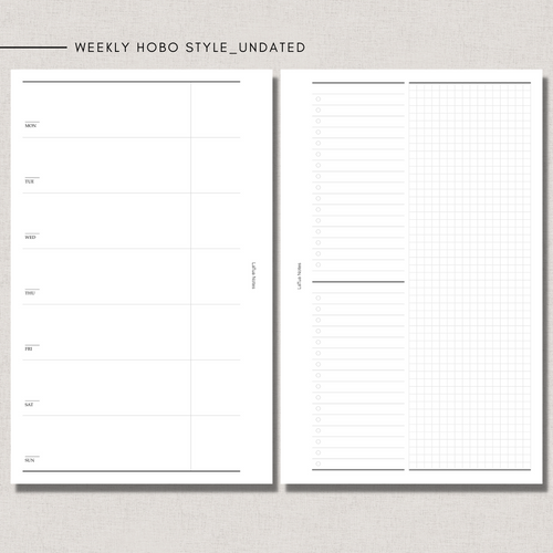 Weekly Planner Wo2P – LaTua Notes