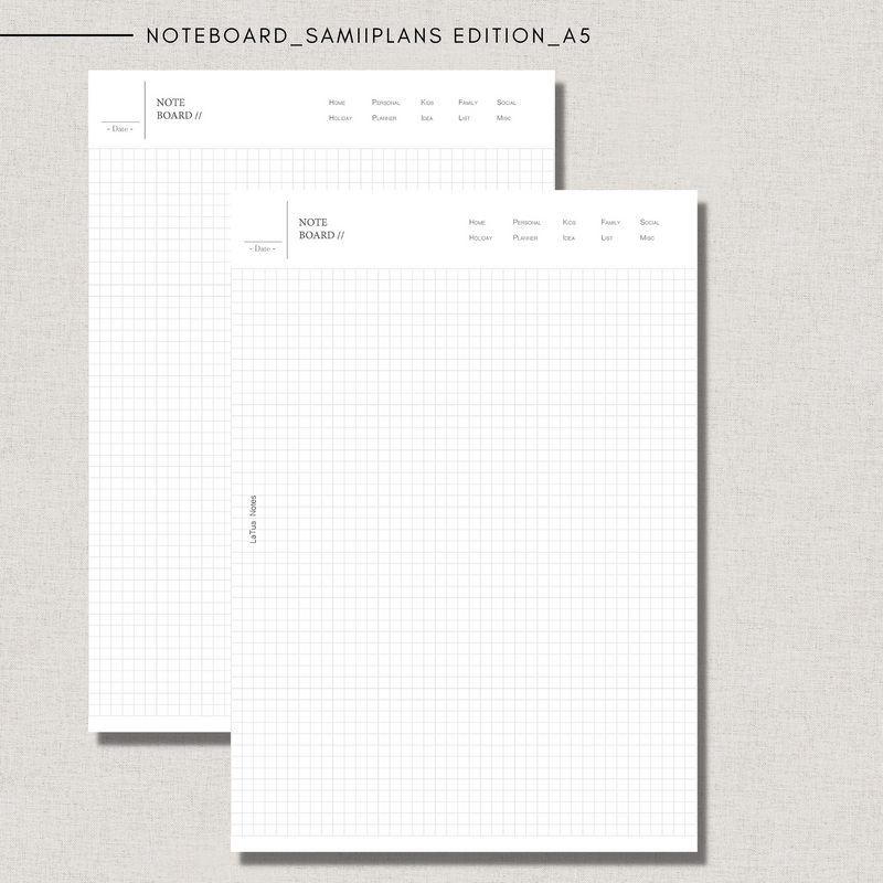 Noteboard scribble | samiiplans edition