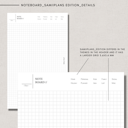 Noteboard scribble | samiiplans edition