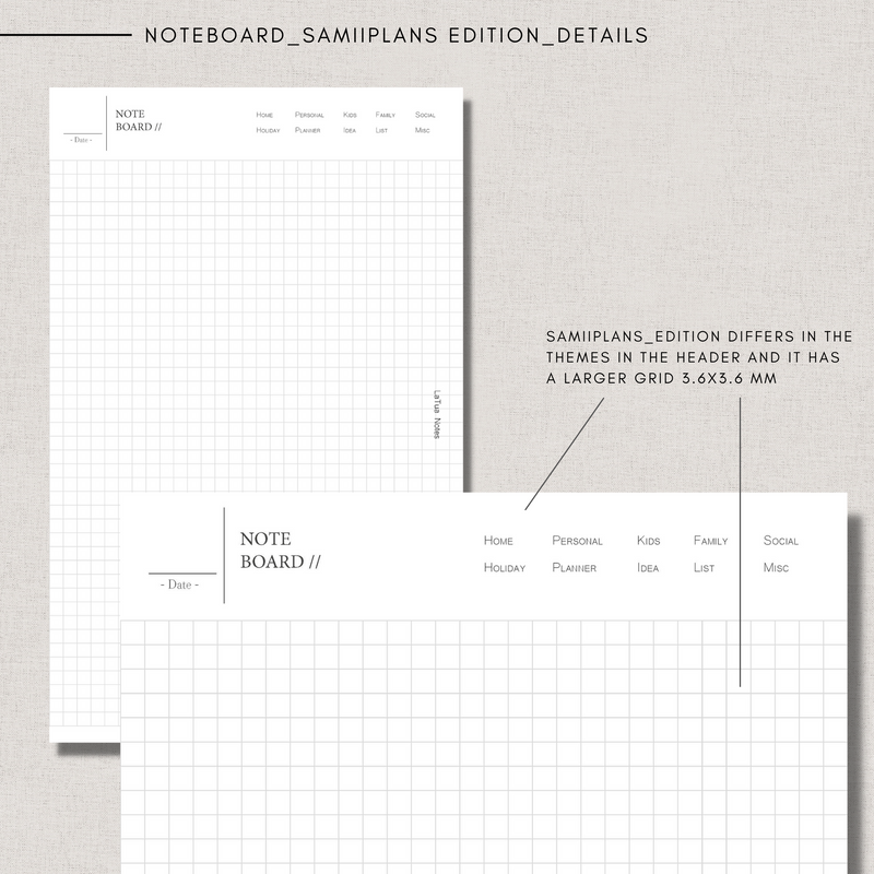 Noteboard scribble | samiiplans edition