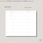 Renees Collab Monthly planner undated |Foldout