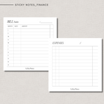 Sticky Notes - FINANCE