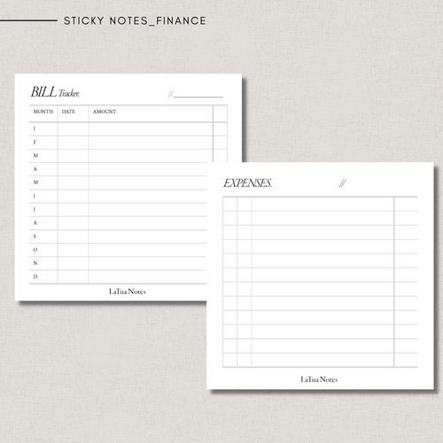 Sticky Notes - FINANCE