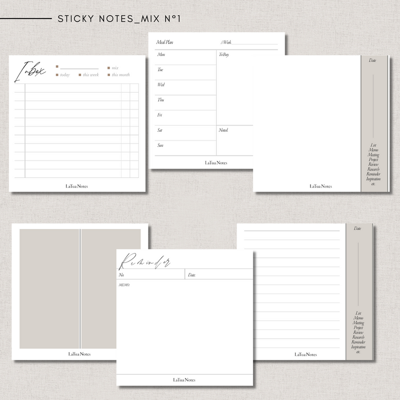 Sticky Notes - MIX N°1