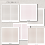 Sticky Notes - SQUARE GRID