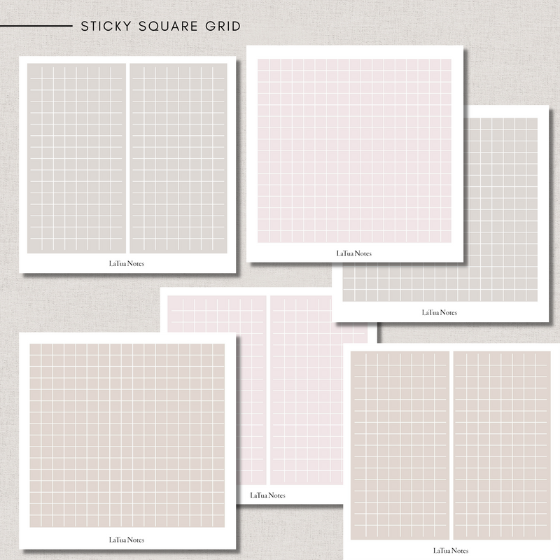 Sticky Notes - SQUARE GRID