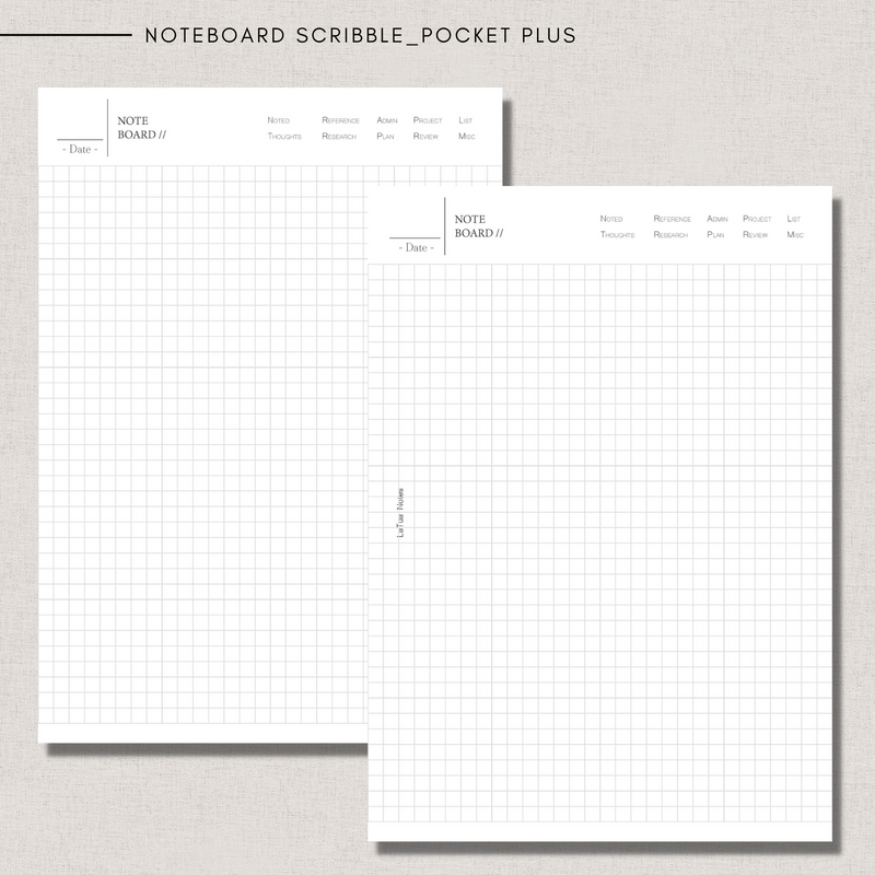 Paper Noteboards Noteboard scribble – LaTua Notes