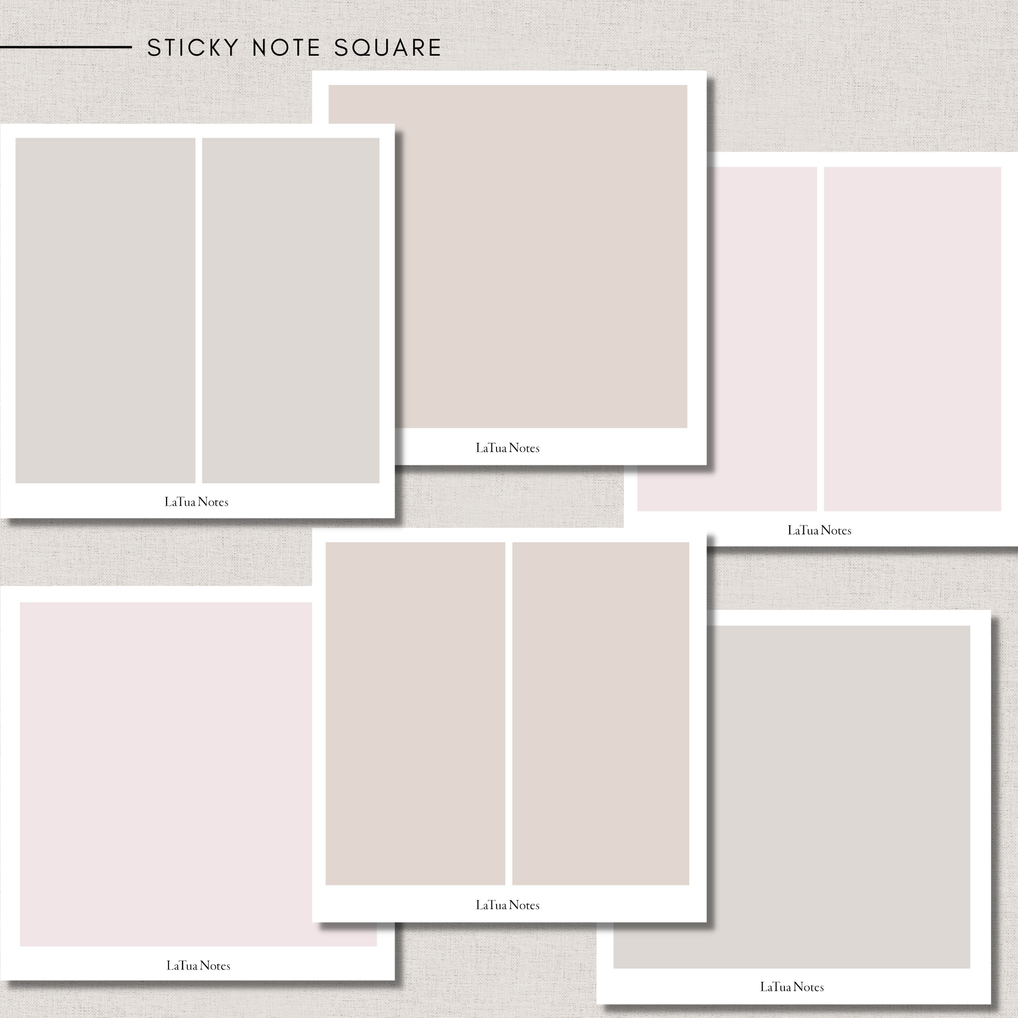 Sticky Notes - SQUARE – LaTua Notes