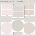 Sticky Notes - CIRCLE & MINI SQUARE