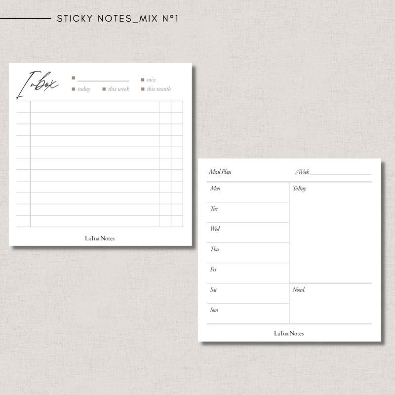 Sticky Notes - MIX N°1