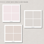 Sticky Notes - CIRCLE & MINI SQUARE