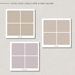 Sticky Notes - CIRCLE GRID & MINI SQUARE