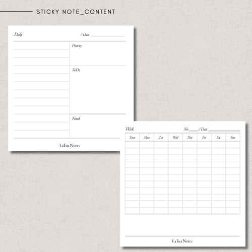 Sticky Notes - CONTENT