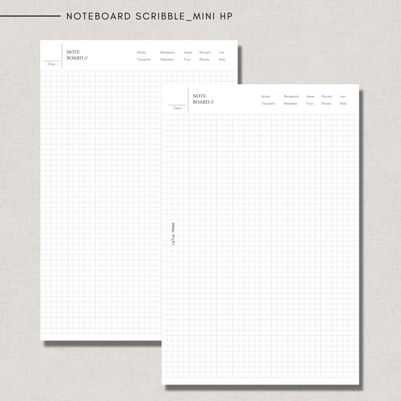 Paper Noteboards Noteboard scribble – LaTua Notes