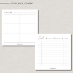 Sticky Notes - CONTENT