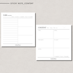 Sticky Notes - CONTENT