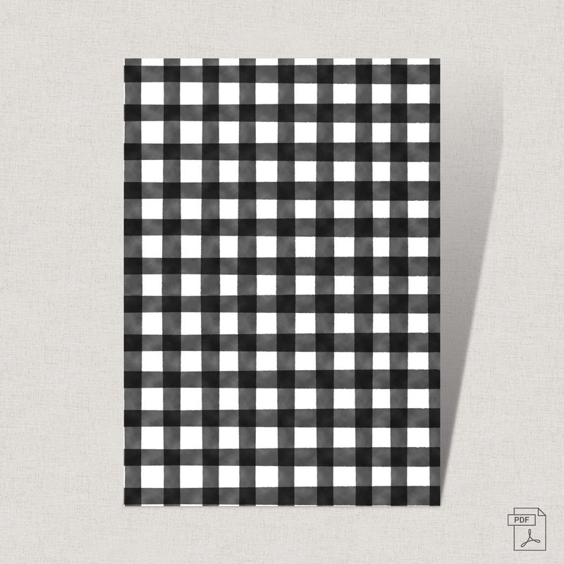 Buffalo plaid (black)