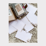 Notepaper Set White Autumn