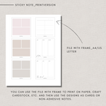 Sticky Notes - CIRCLE & MINI SQUARE