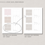 Sticky Notes - CIRCLE & MINI SQUARE