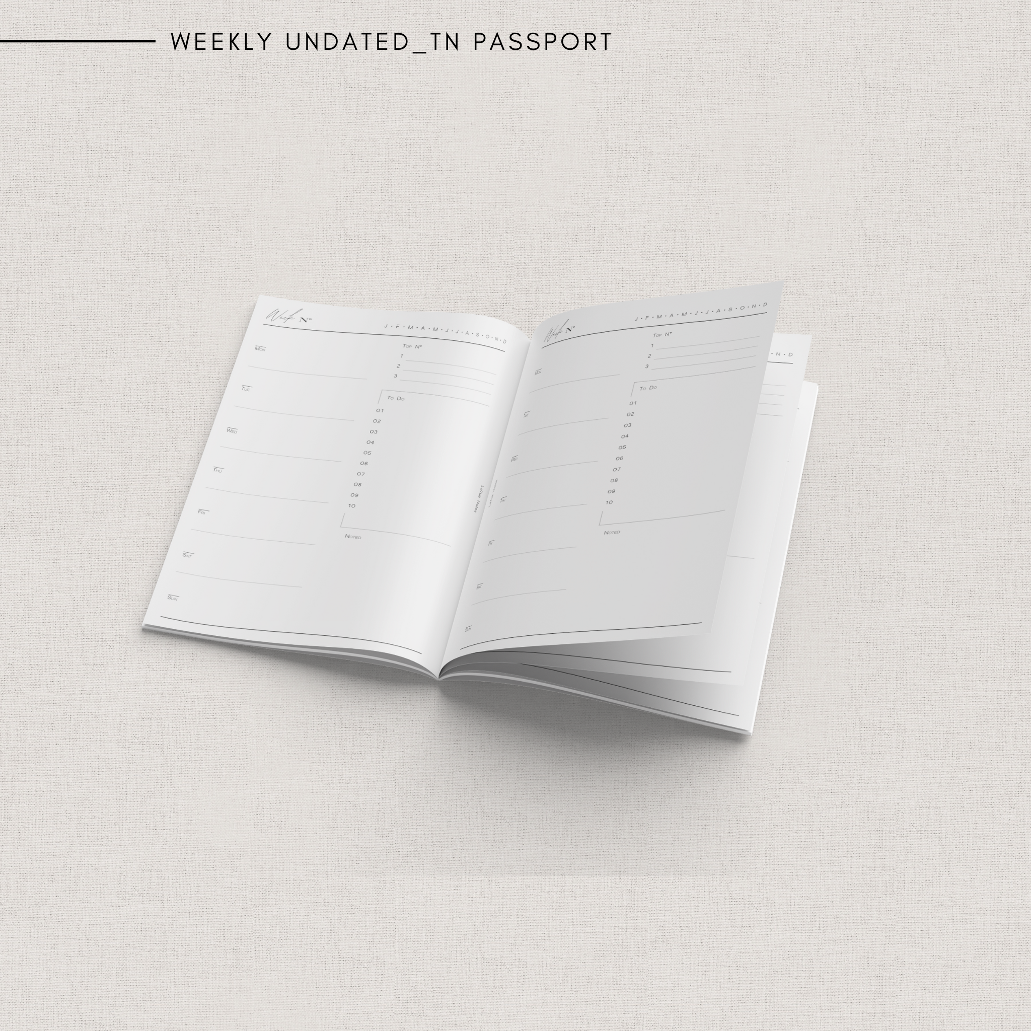 Weekly Planner Wo2P – LaTua Notes