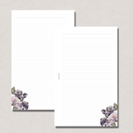 Winter floral notepaper set