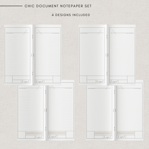 TN Chic document notepaper set