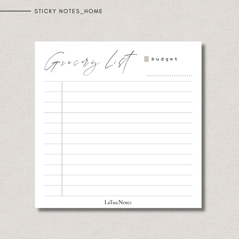 Sticky Notes - HOME
