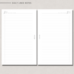 Daily lined notes