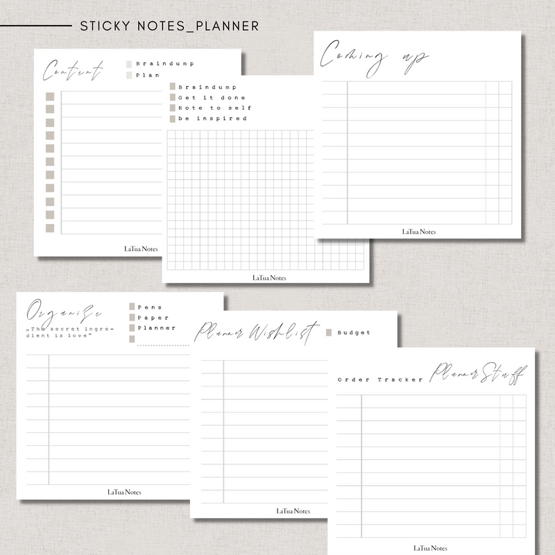 Sticky Notes - PLANNER