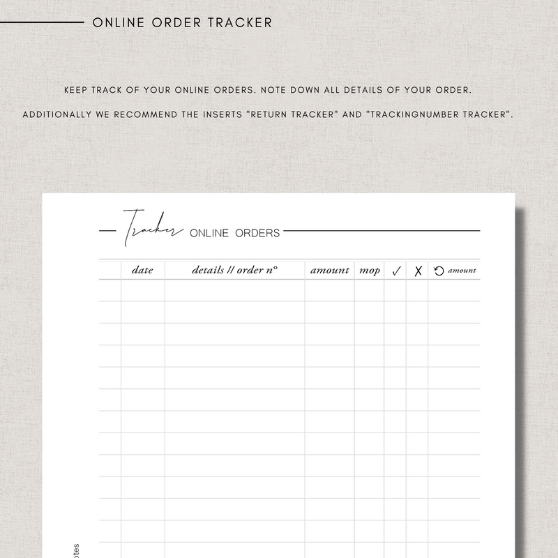 Online Order Tracker