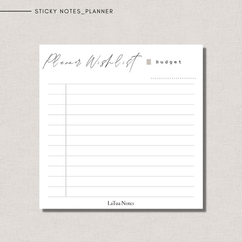 Sticky Notes - PLANNER