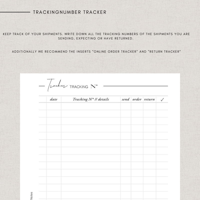 Trackingnumber tracker