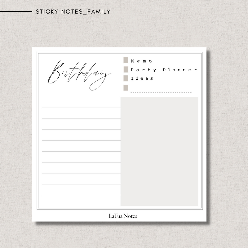 Sticky Notes - FAMILY