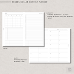 Renees Collab Monthly planner undated |Foldout