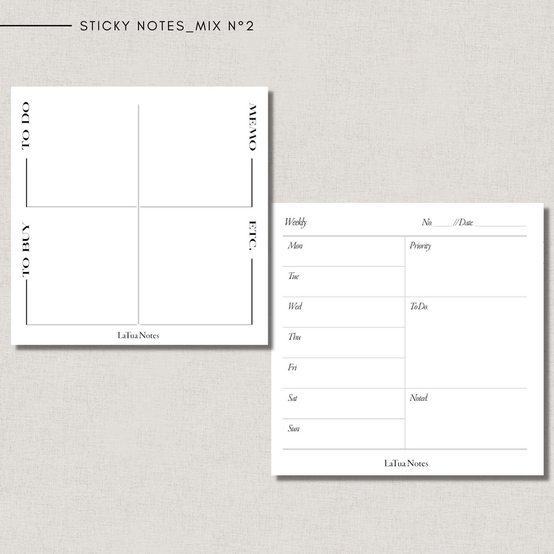 Sticky Notes - MIX N°2