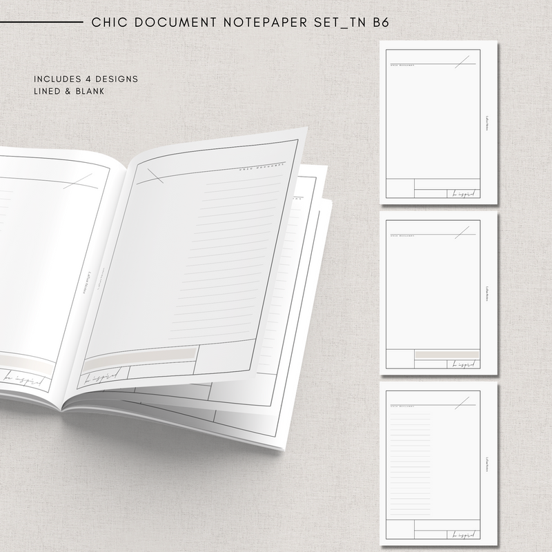 TN Chic document notepaper set